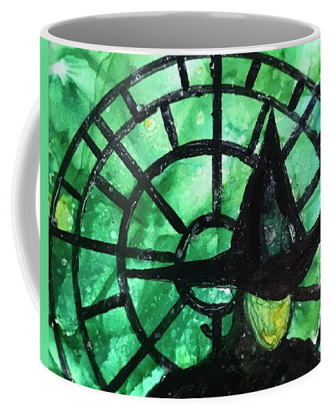 Wicked Coffee Mug featuring the painting Wicked by Patty Donoghue