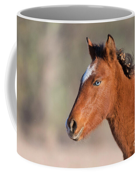 Blue Eye Coffee Mug featuring the photograph Wild Portrait by Shannon Hastings