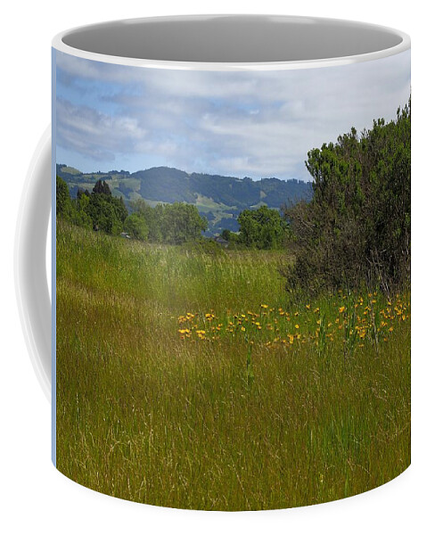 Landscape Coffee Mug featuring the photograph Wildflowers Grow Where Planted by Richard Thomas