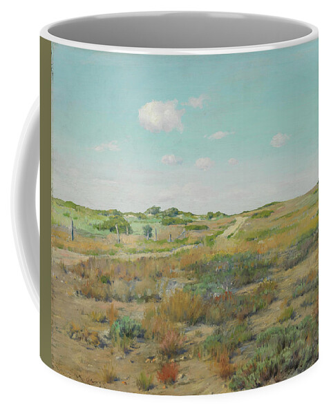 Oil Coffee Mug featuring the painting William Merritt Chase -Williamsburg, 1849-New York, 1916-. Shinnecock Hills -1893 - 1897-. Oil on... by William Merritt Chase -1849-1916-