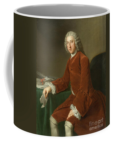 William Hoare Coffee Mug featuring the painting William Pitt, Later First Earl Of Chatham by William Hoare