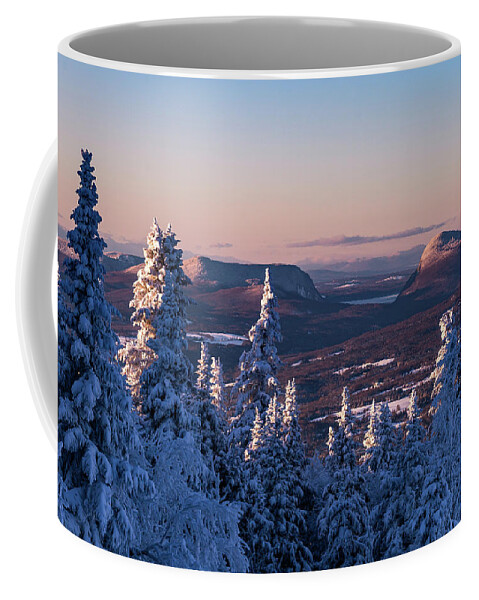 Willoughby Coffee Mug featuring the photograph Willoughby Gap Winter by Tim Kirchoff
