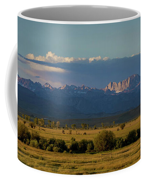 Wind River Range Coffee Mug featuring the photograph Wind River Range sunset by Julieta Belmont