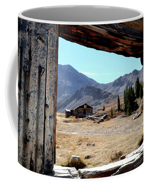  Coffee Mug featuring the mixed media Window by Lori Tondini