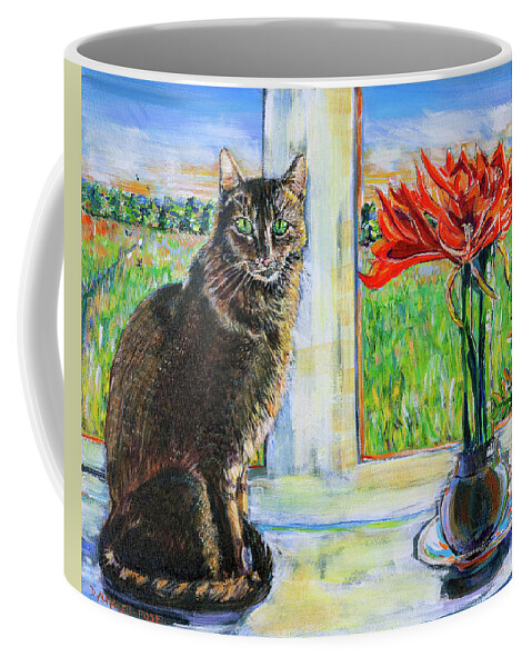 https://render.fineartamerica.com/images/rendered/default/frontright/mug/images/artworkimages/medium/2/windowsill-cat-with-red-amaryllis-seeables-visual-arts.jpg?&targetx=190&targety=0&imagewidth=419&imageheight=333&modelwidth=800&modelheight=333&backgroundcolor=D2D4A7&orientation=0&producttype=coffeemug-11