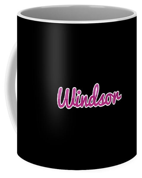 Windsor Coffee Mug featuring the digital art Windsor #Windsor by Tinto Designs