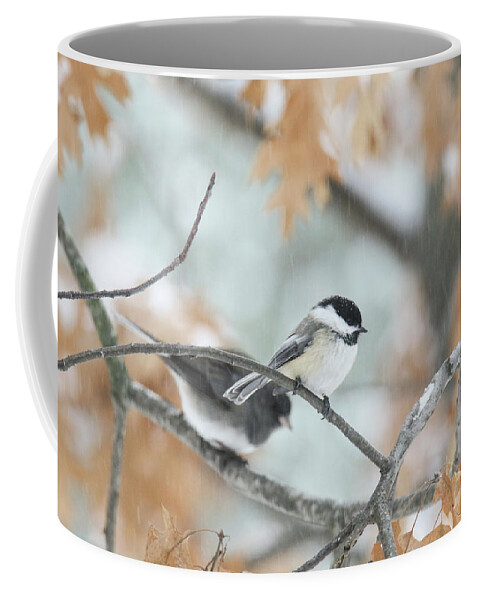 Birds Coffee Mug featuring the photograph Winter Birds by Brook Burling