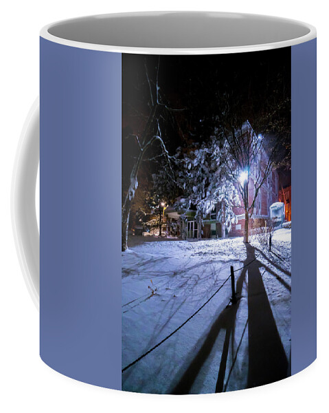 Snow Coffee Mug featuring the photograph Winter Shadows by Christopher Brown