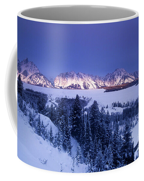 Dave Welling Coffee Mug featuring the photograph Winter Sunrise Storm Grand Tetons National Park by Dave Welling