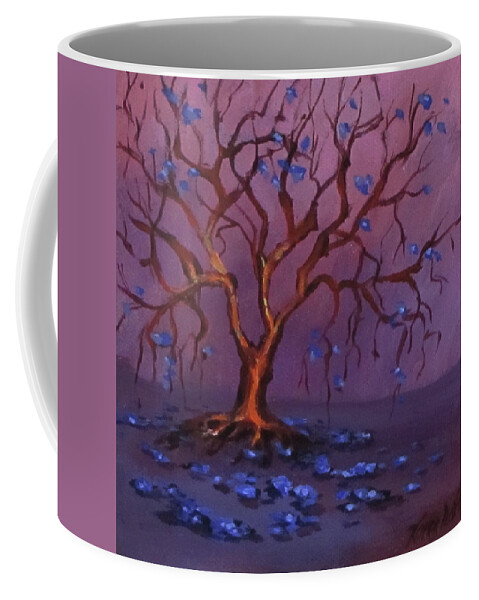 Tree Coffee Mug featuring the painting Winter Tree by Karen Ilari