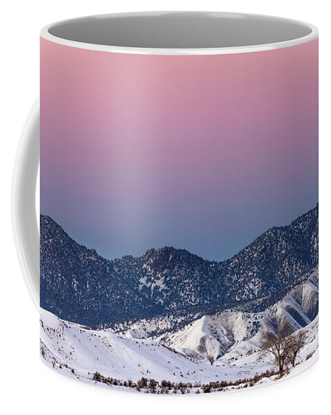 Alpenglow Coffee Mug featuring the photograph Winter's Gradient by Denise Bush