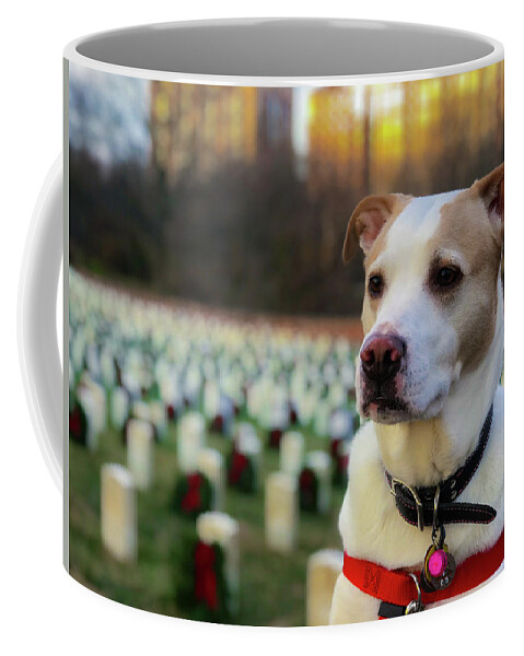 Dog Coffee Mug featuring the photograph With Respect by Lora J Wilson