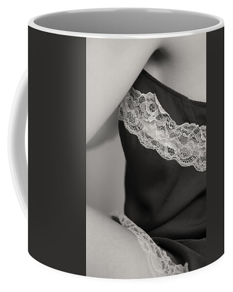 Boudoir Coffee Mug featuring the photograph Woman Body Curves by Martin Vorel Minimalist Photography