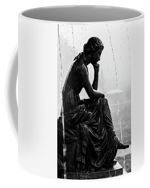 Rice Memorial Fountain Coffee Mug featuring the photograph Woman of the Fountain by David Pratt