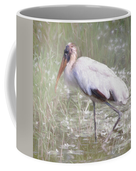 Stork Coffee Mug featuring the photograph Wood Stork by Karen Lynch