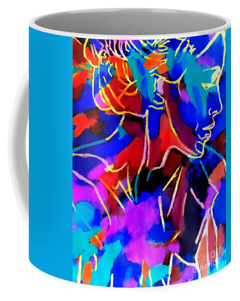 Affordable Original Paintings Coffee Mug featuring the painting Inner depths by Helena Wierzbicki