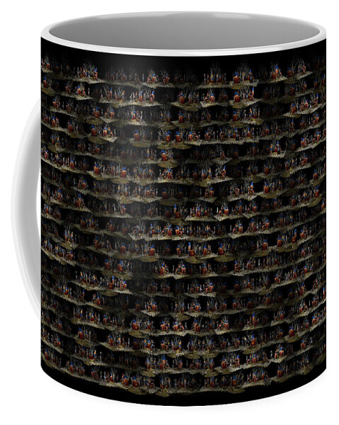  Coffee Mug featuring the digital art Worlds Within the Spin by Bob Winberry