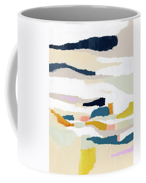 Abstract Coffee Mug featuring the painting Woven Together I by Victoria Borges