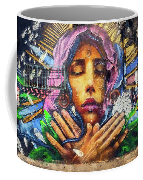 Graffiti Coffee Mug featuring the photograph Miami Wynwood Artwork 02 by Carlos Diaz