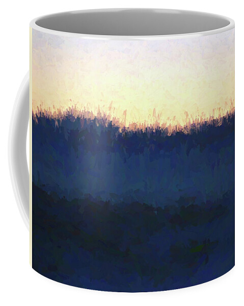 Wyoming Coffee Mug featuring the digital art Wyoming Landscape II by Cathy Anderson