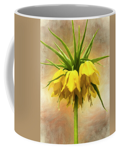 Nature Coffee Mug featuring the photograph Yellow Crown Imperial Lily by Leslie Montgomery