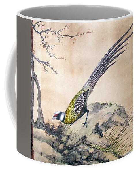 Yellow Wings Coffee Mug featuring the painting Yellow Wings by John Gholson