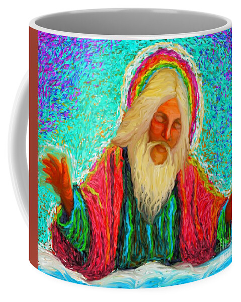 Yhwh Coffee Mug featuring the painting YHWH over us by Hidden Mountain
