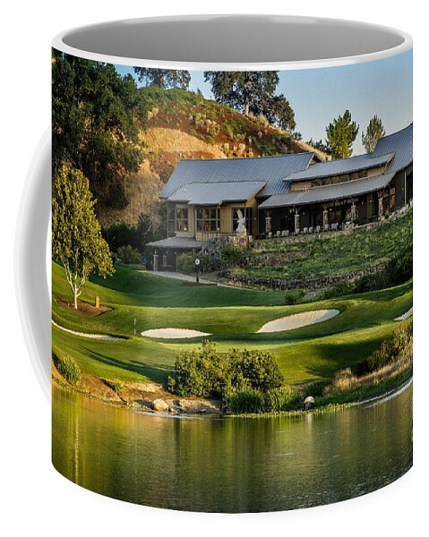 Yocha Dehe Golf Club Coffee Mug featuring the photograph Yocha Dehe Clubhouse by Paul Gillham