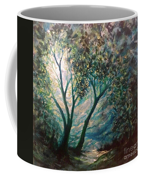 Landscape Coffee Mug featuring the painting You're Invited by Francelle Theriot