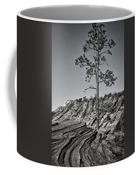 Utah Coffee Mug featuring the photograph Zion Tree by Phil Cardamone