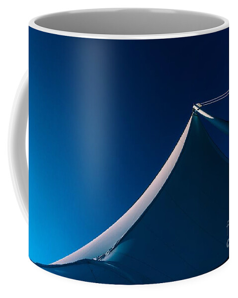 Winter Olympic City Coffee Mug featuring the photograph 0171 Port of Vancouver Sails Canada Place Waterfront Vancouver by Nasser Atelier