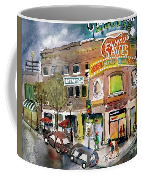  Coffee Mug featuring the painting 16x20 by Lucy Lemay