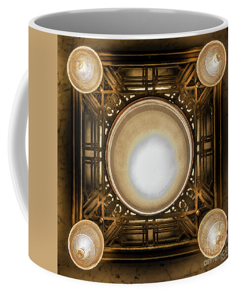 Art Coffee Mug featuring the photograph A Chandelier in the Rookery by David Levin