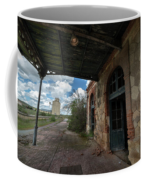 Station Coffee Mug featuring the photograph Abandoned railway station. Platform #2 by RicardMN Photography