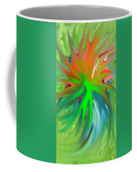 Abstract Coffee Mug featuring the digital art Abstract #1 by Faa shie