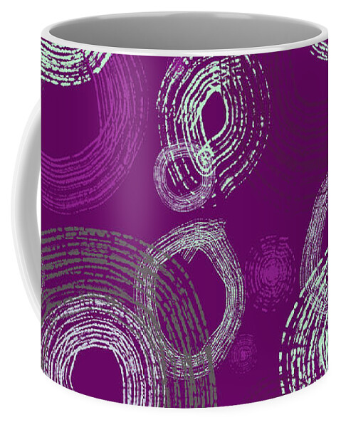 Abstract Design. Mint Green Coffee Mug featuring the digital art Abstract Shapes in Nature - Coral Reef #1 by Patricia Awapara