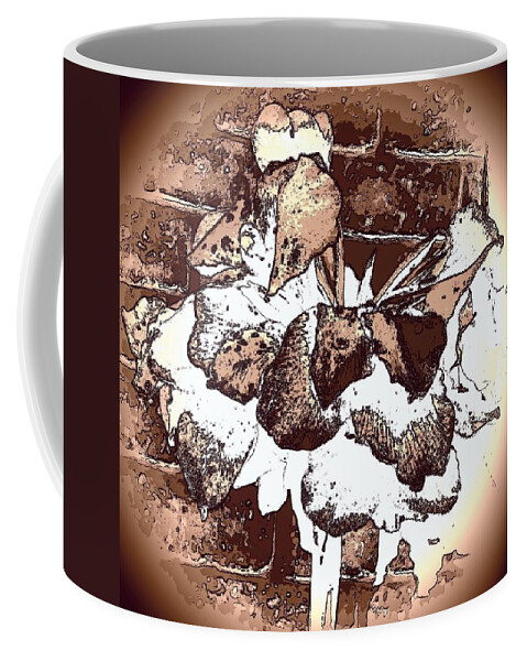 Abstract Art Coffee Mug featuring the digital art Abstraction #1 by Loraine Yaffe