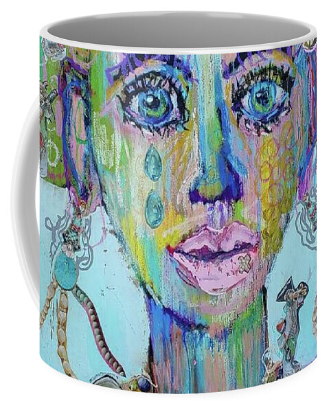  Coffee Mug featuring the painting Acceptance by Pam Gillette