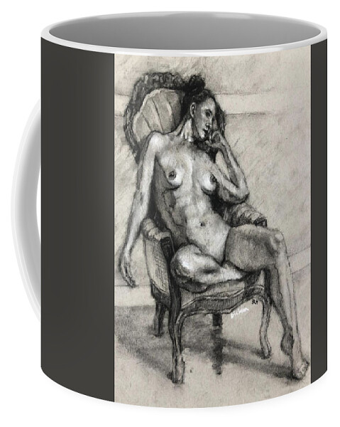  Coffee Mug featuring the painting Astrid by Jeff Dickson