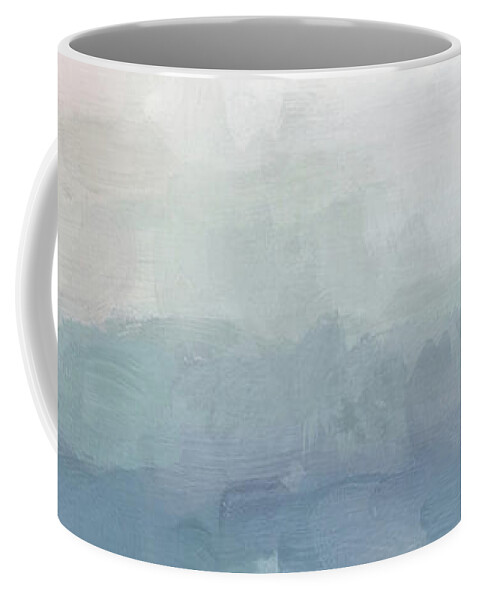 Blush Pink Coffee Mug featuring the painting Atlantic Ocean Sunrise III by Rachel Elise