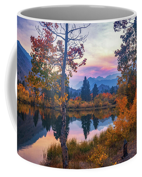 Reflections Coffee Mug featuring the photograph Autumn Haze #1 by Tassanee Angiolillo