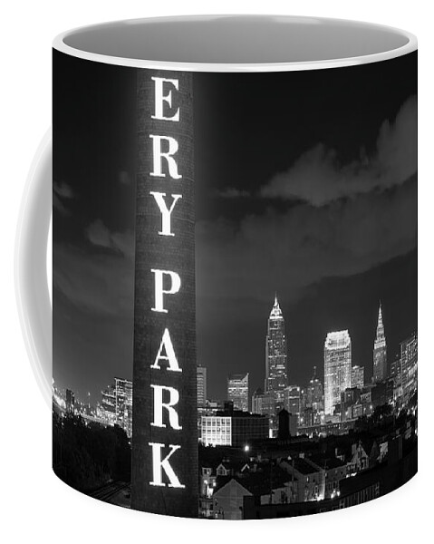 Cleveland Coffee Mug featuring the photograph Battery Park Cleveland Skyline #1 by Clint Buhler