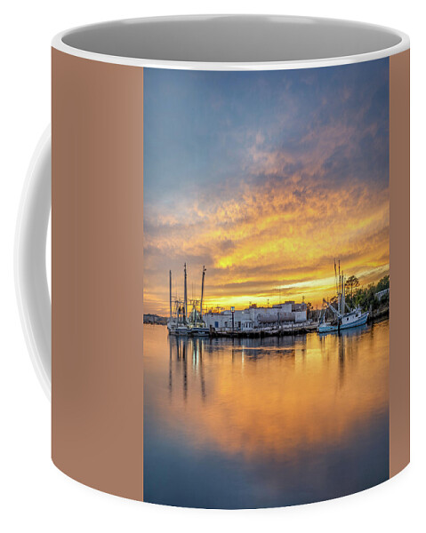 Bayou Coffee Mug featuring the photograph Bayou Sunset, 11/5/20 #1 by Brad Boland