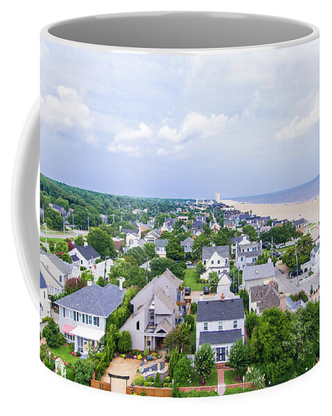 Beach Coffee Mug featuring the photograph Beach and Beach Houses by John Quinn