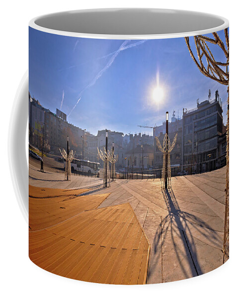 Belgrade Coffee Mug featuring the photograph Belgrade. Slavija square in Beograd nature and architecture view #1 by Brch Photography