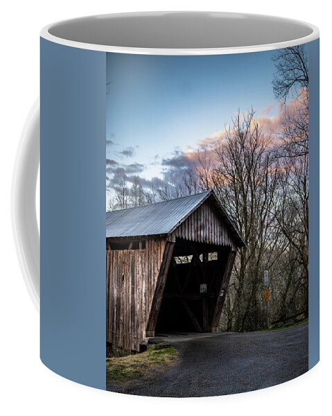 Wood Coffee Mug featuring the photograph Bennett's Mill Bridge #1 by Rick Nelson
