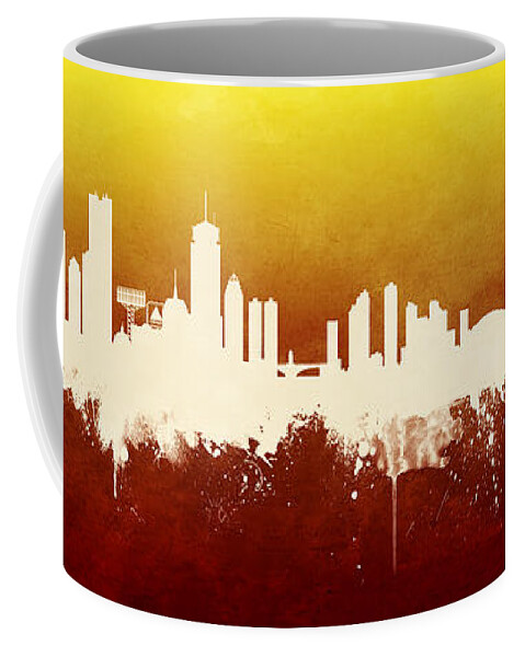 Boston Coffee Mug featuring the digital art Boston and Toronto Skyline Mashup #1 by Michael Tompsett