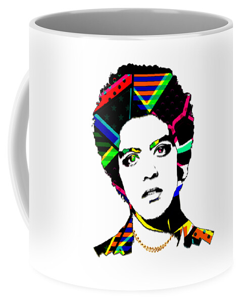 Bruno Mars Coffee Mug featuring the mixed media Bruno Mars #1 by Marvin Blaine