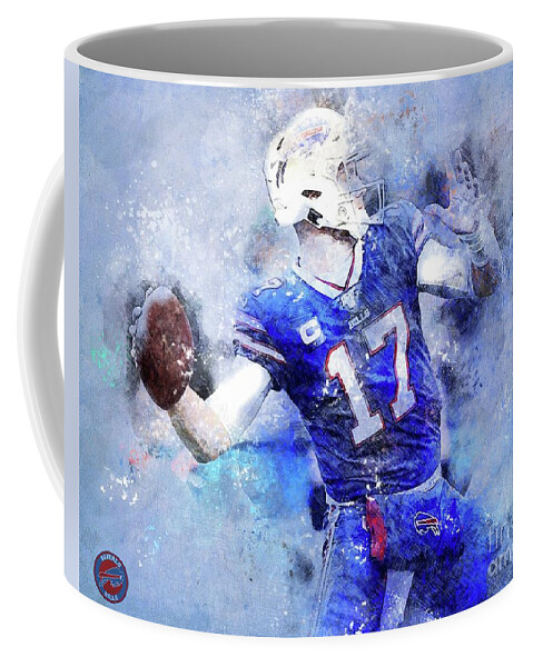 Buffalo Bills NFL American Football Team,Buffalo Bills Player,Sports  Posters for Sports Fans #1 Coffee Mug by Drawspots Illustrations -  Instaprints
