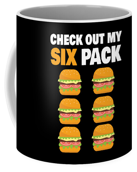 Burger Six Fack Fitness Funny Fast Food Coffee Mug by Michael S - Fine Art  America